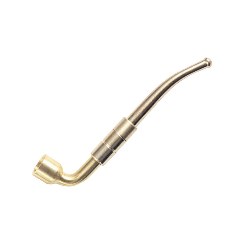 أنبوب تبغ نحاسي مع فلتر معدني أنبوب تدخين كلاسيكي هدية للرجال