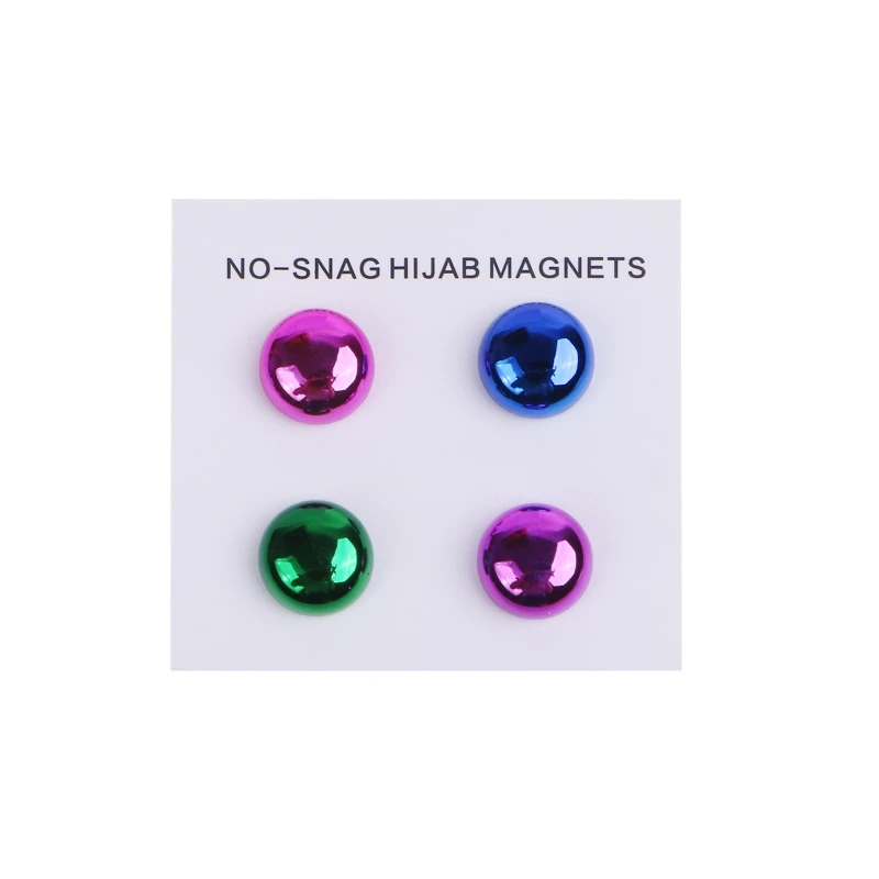 N5KA Woman Strong No Snag Hijab Magnets Shawl Brooch Pin Hole Magnet Brooches,Choose Your Favorite Freely