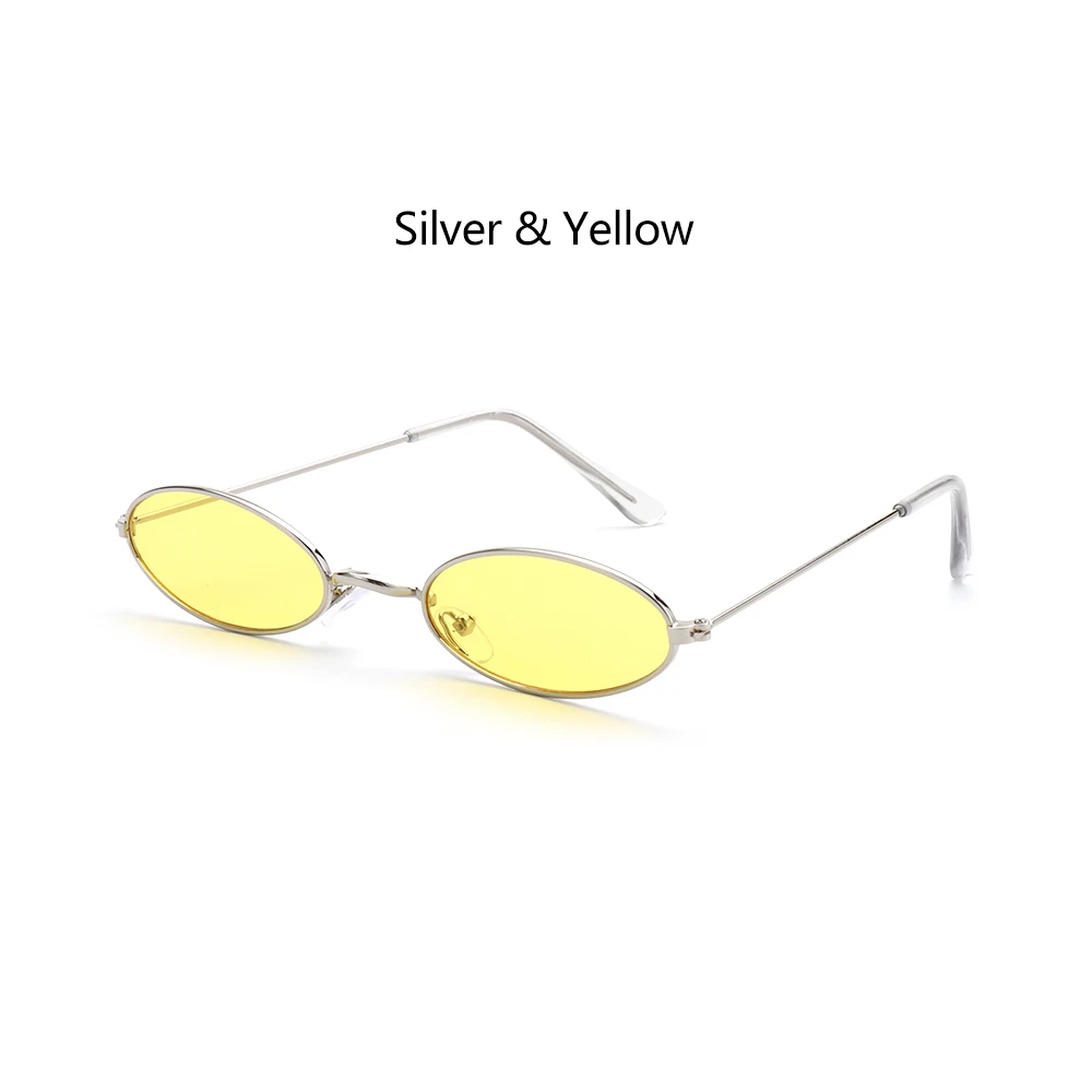 

Fashion Design Small Frame Accessories Sun Glasses Vintage Shades Eyeglasses Oval Sunglasses