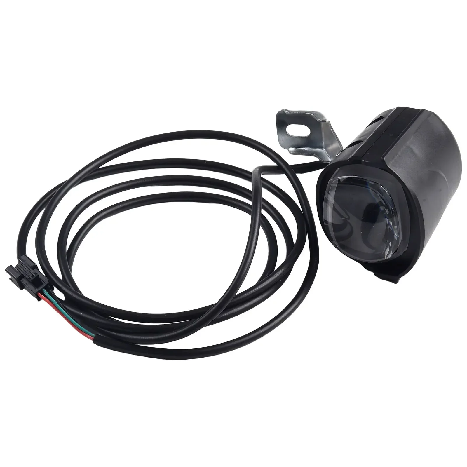 

1x электрический велосипед, практичный 36-60 В, высокая яркость, светодиодный светильник на передней вилке, фара для электровелосипеда, прожектор с звуковым сигналом, детали для ночной езды