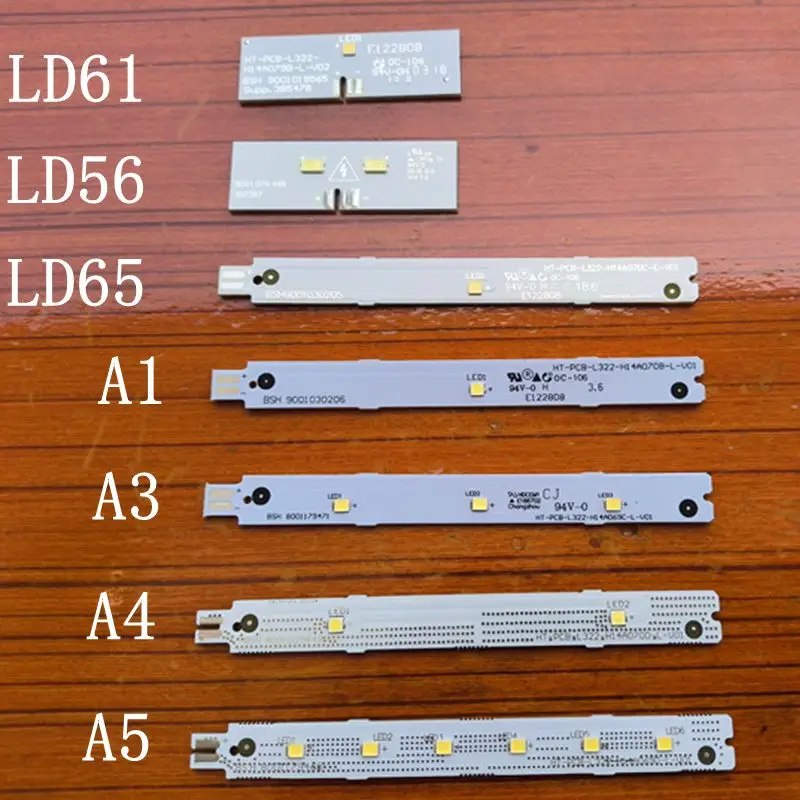 BSH9001030205/BSH 9001019565/8001074449/BSH9001030206 For Siemens Bosch Refrigerator LED LAMP Light Strip Display light parts