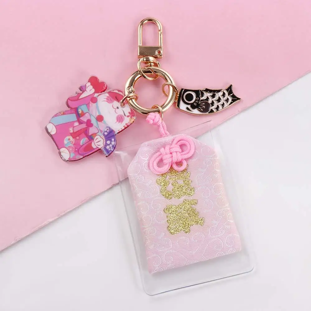 Good Luck Mobile Accessories Car Pendant Key Rings Keyring Ornaments Fortune Lucky Cat Keychain Maneki Neko Key Chain