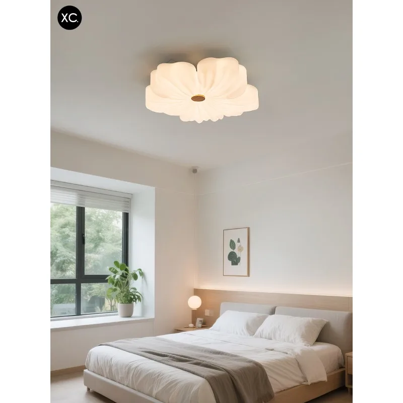 girl bedroom light cherry blossom ceiling light cream wind modern simple petal children's room eye protection new master bedroom
