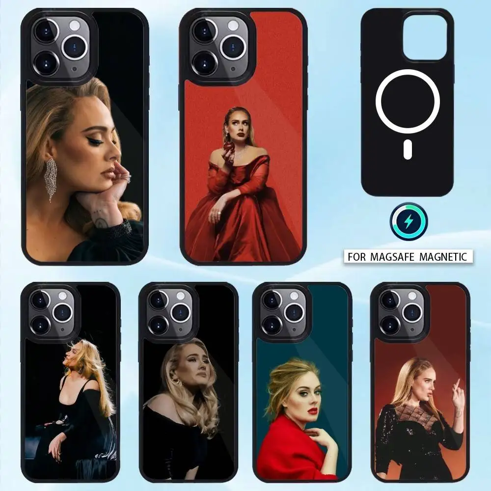

Easy On Me Singer A-Adele Phone Case Magnetic For iPhone16 15 14 13 12 Pro Max For Magsafe Wireless Charging Cover