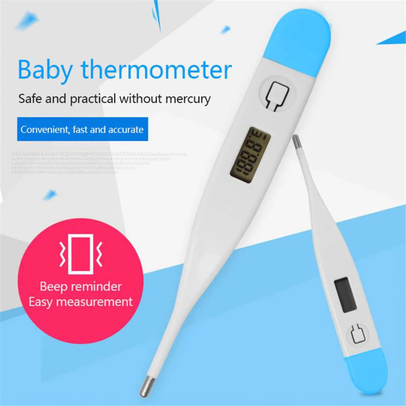 

Цифровой электронный термометр для измерения температуры в подмышечной впадине, в ротовой полости и на теле, с показаниями в градусах Цельсия и Фаренгейта, для детей