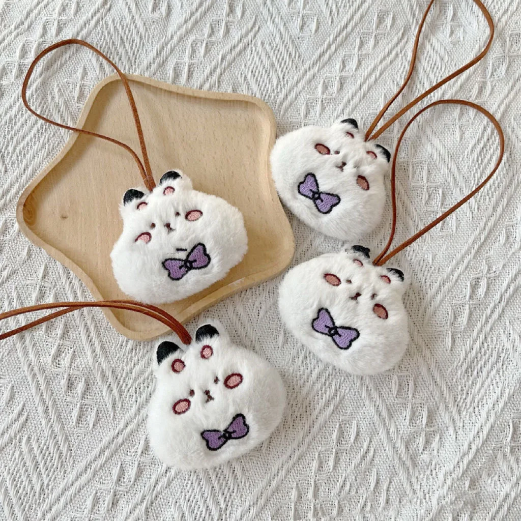 Love and Deep Space Xavier Birthday Material Cute Cosplay Rabbit Ball Ball Butterfly Tie Rabbit Bag Pendant~ view 2
