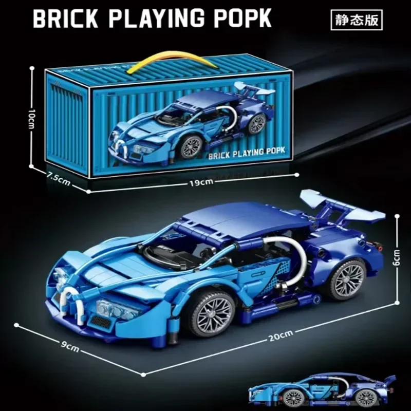 2026 NIEUWE Technische Mini Bouwstenen Autoracen Sport Snelheid Voertuig Model Stad Mechanische Super Bricks Puzzel Speelgoed Volwassen Gift