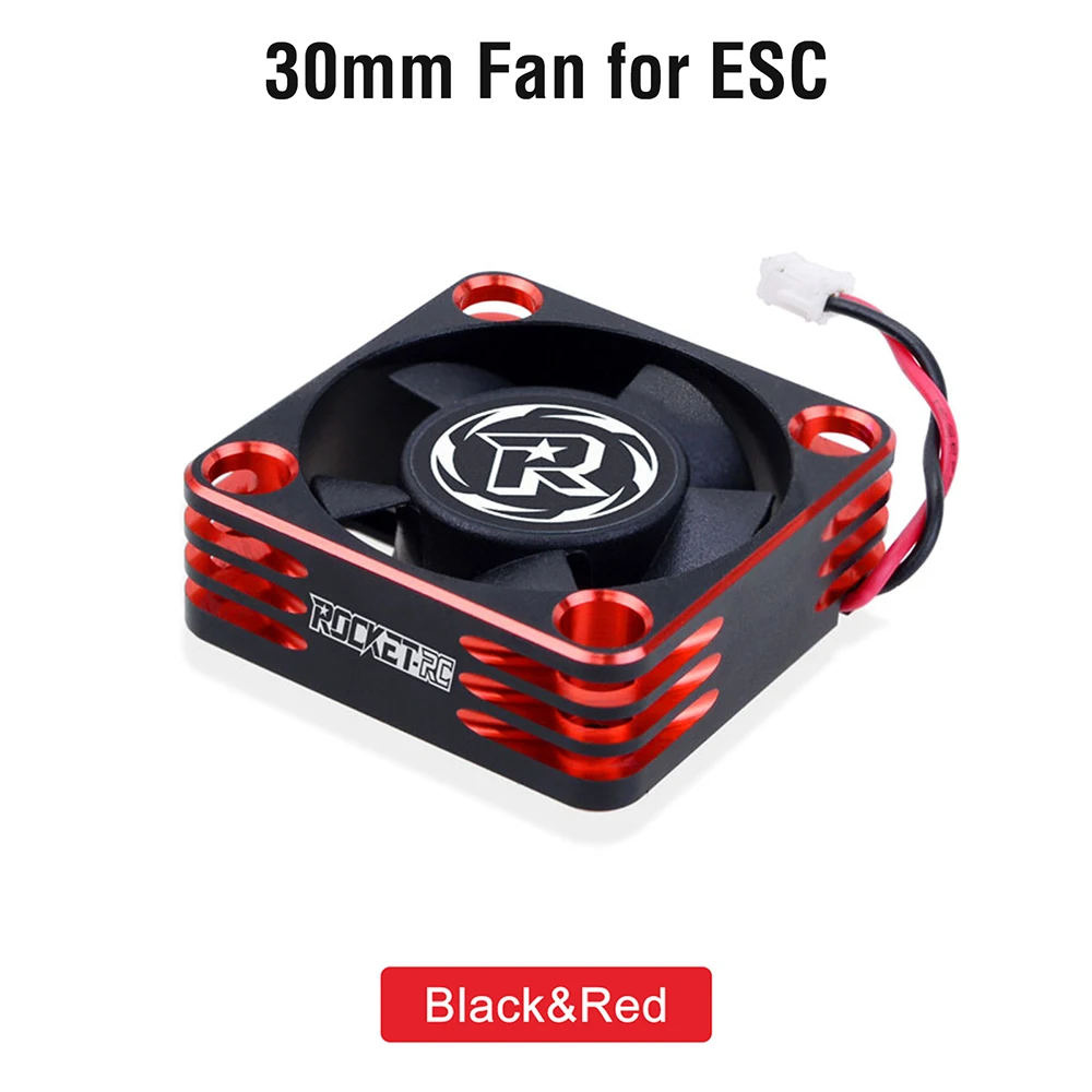 Rocket Cooling Fan 30x30mm 28000RPM/5-8V ESC Heat Dissipation ZH1.5*2P Connector for 1/8 1/10 RC Car TS160 TS160V2 TURBO ESC