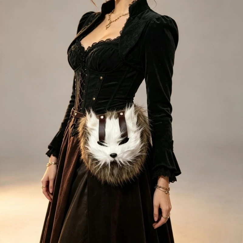 decorative-costume-waist-belt-for-cosplayers-with-brown-and-white-accent-perforated-waist-strap-for-gothic-outfits-y08e