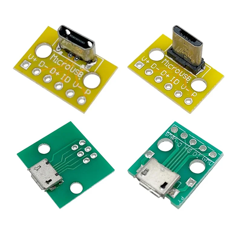 ABSE-Mini USB To DIP Connector With PCB Board, Micro-USB,USB 2.0,Type C,USB B,USB 3.0,16 Models Socket Adapter Set