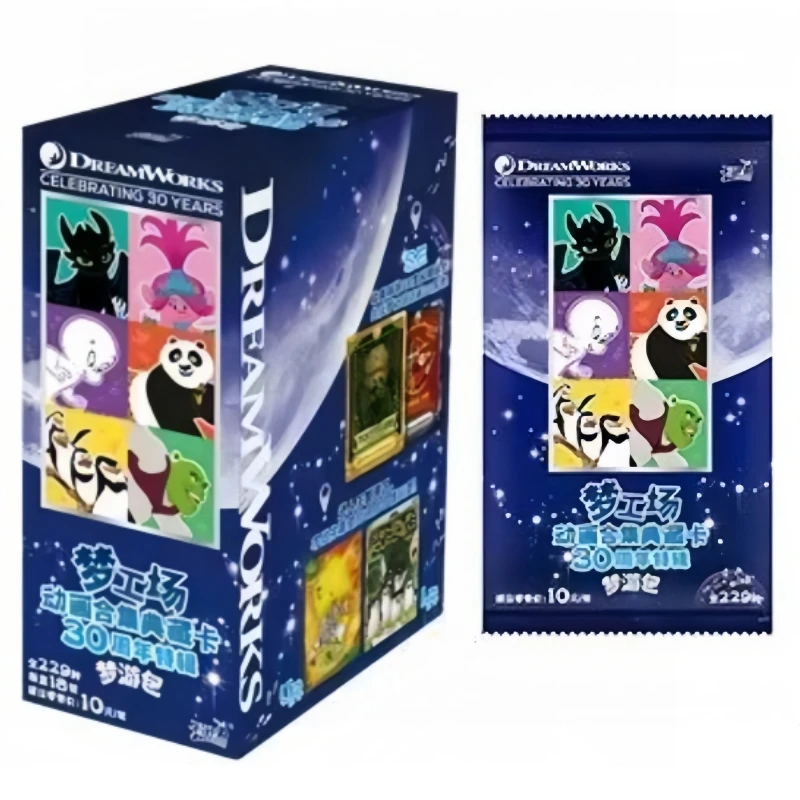 KAYOU Genuine DreamWorks Classic Anime Collection Hobby Card Disney Train Dragon Shrek Madagascar Trolls Casper Children's Gift