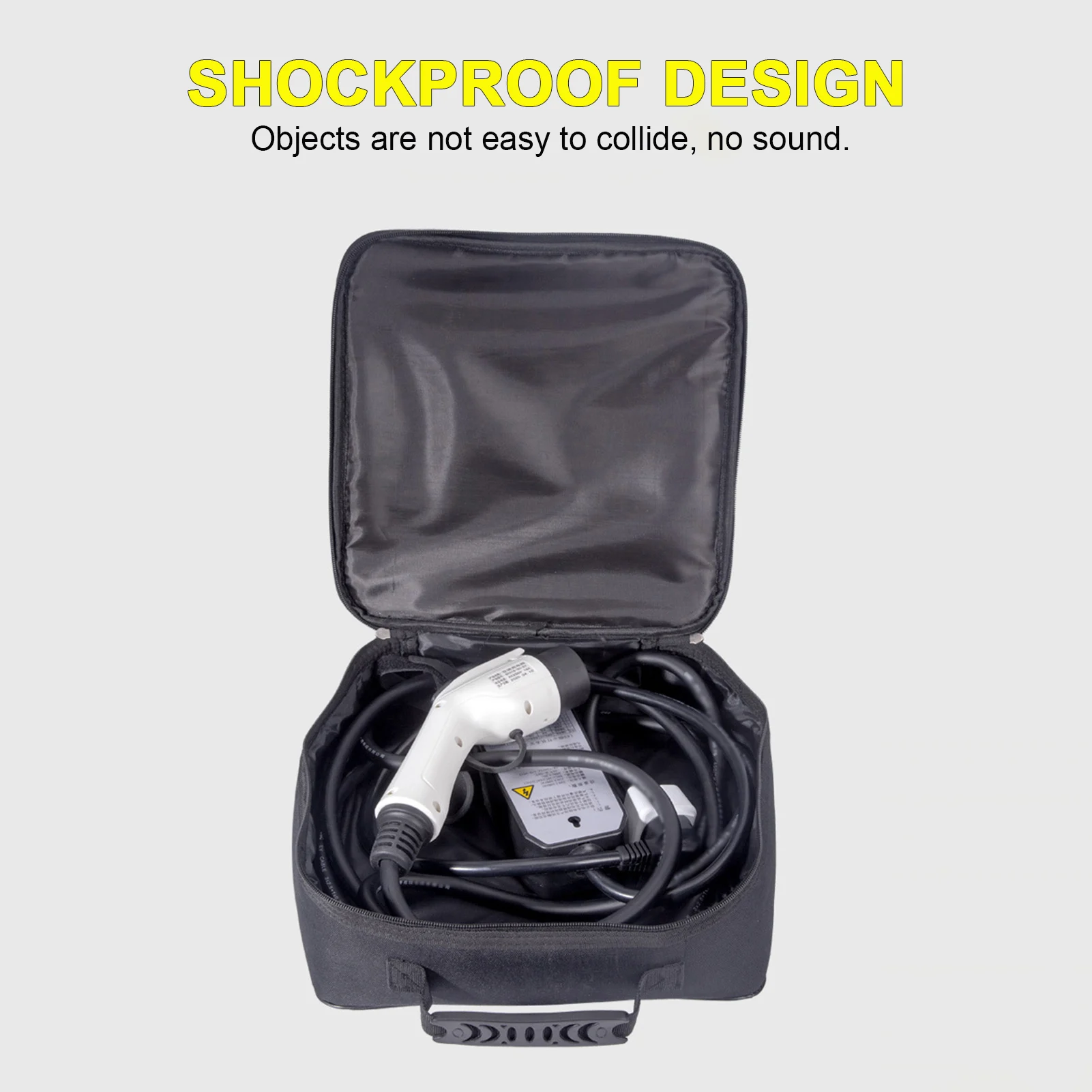 Oxford Cloth EV Car Charging Cable Storage Carry Bag For Electric Vehicle Charger Plugs Sockets Jumper Container Storage