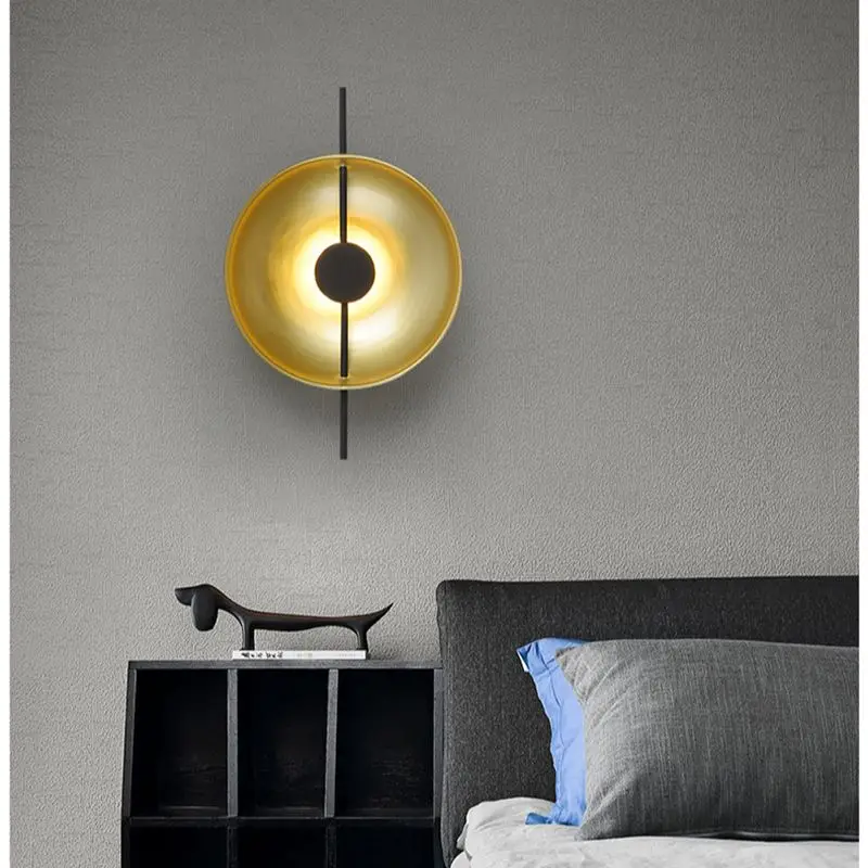 Nordic Postmodern Wall Light, Lâmpada para sala de estar, Quarto, Cabeceira, Corredor, Sofá de fundo, Hotel, Home Decor