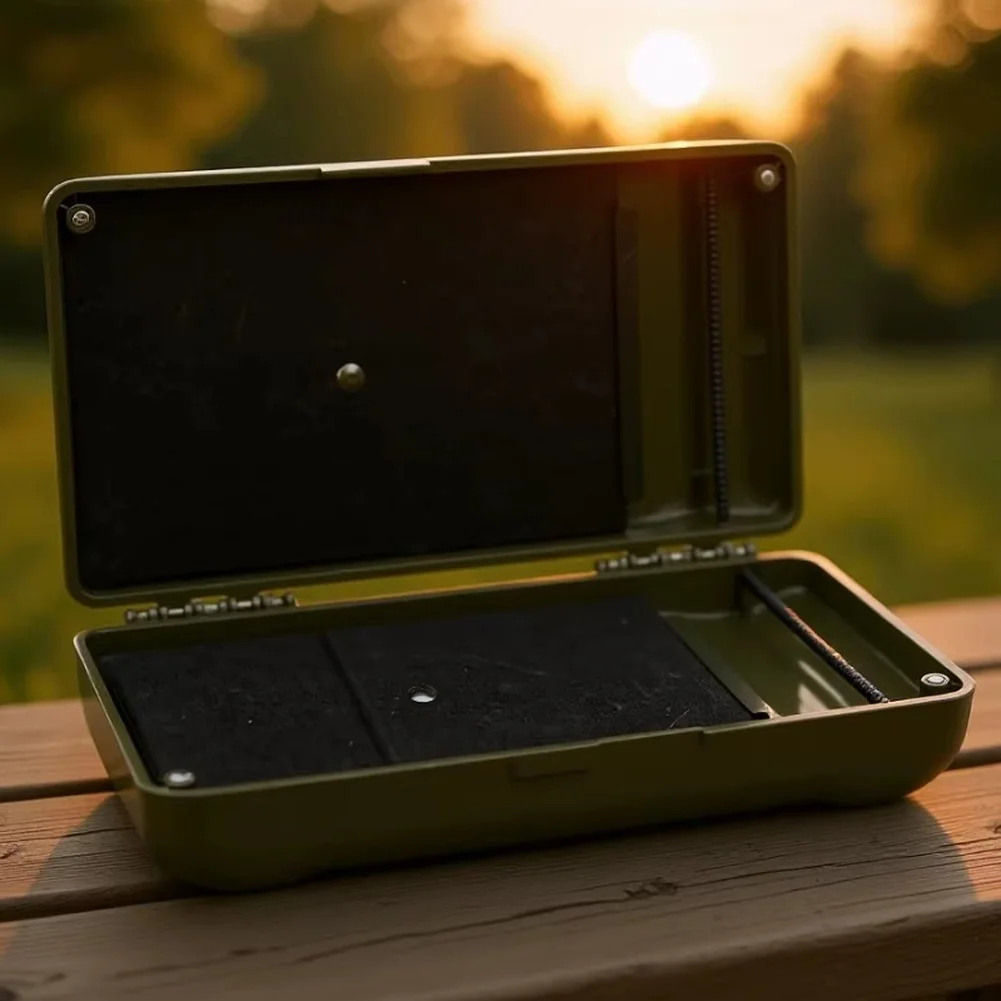 

Защитный ящик для рыболовных принадлежностей, серо-зеленый, для снастей, из АБС-пластика