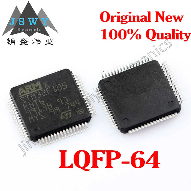 

(5/20PCS) STM32F105RBT6 ARM Cortex-M3 32-bit microcontroller IC, 128KB flash, 64KB RAM, LQFP-64 package New original In stock Fa