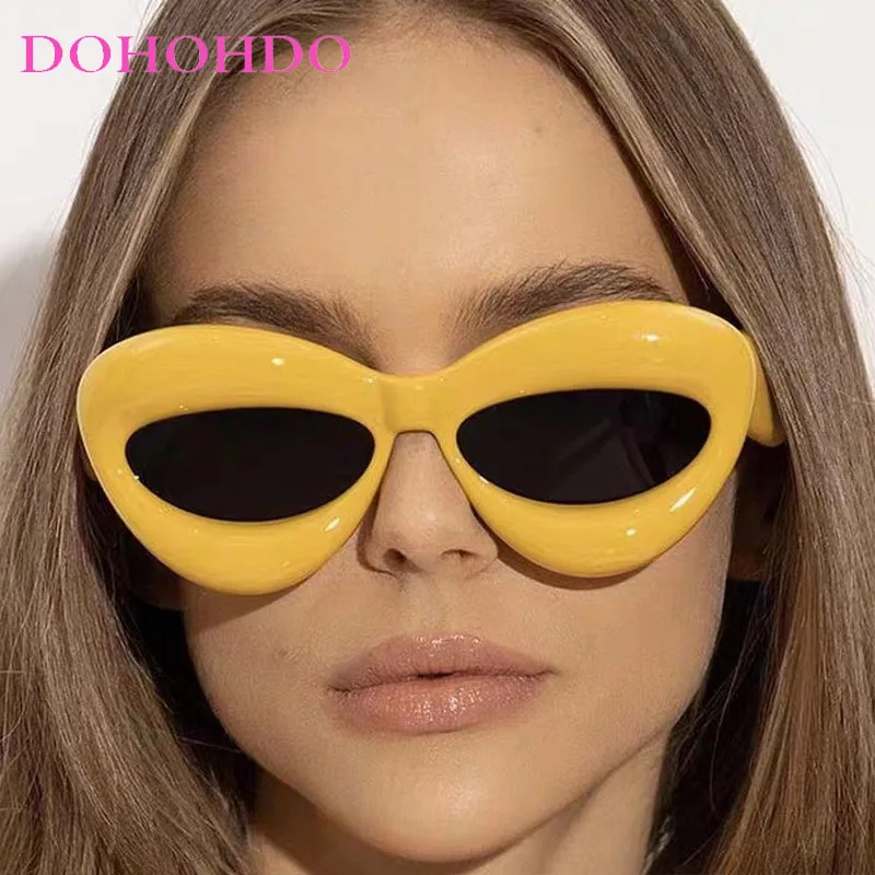 

New Fashion Rainbow Cat Eye Summer Travel Women's Sunglasses Designer Brand Men Sungalss Party Drive Popular Shades Female UV400