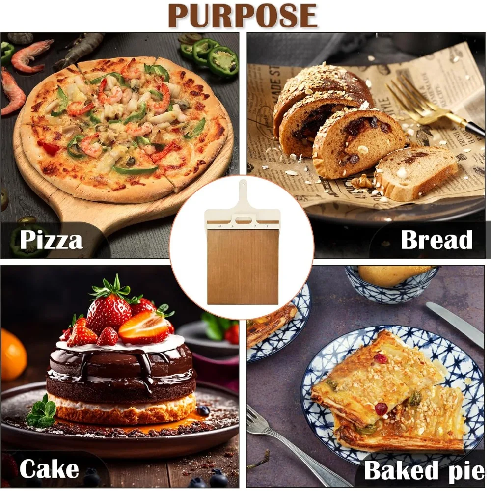 قسط انزلاق البيتزا قشر خشبي البيتزا مجرفة قشر الرف غير عصا نقل البيتزا المنزلق المهنية ملحق للأفران
