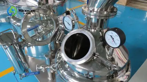 Pre Filtering Vacuum Honey Concentrator Built in impurity screen clear tiny sundries before honey entering concentration chamber