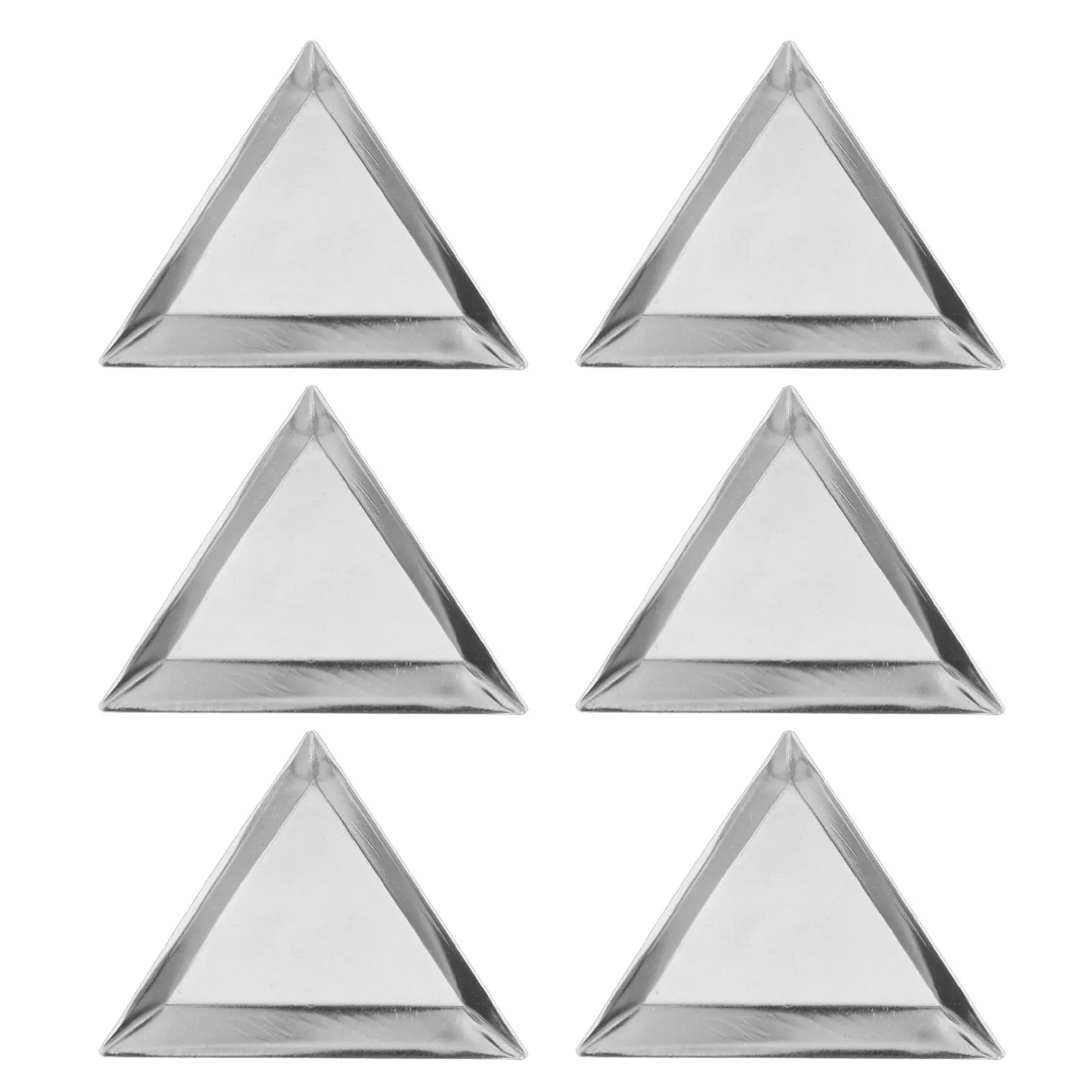 

6 Pcs Aluminum Nail Art Trays Bead Organizers Gems Storage for Crafts Rhinestones