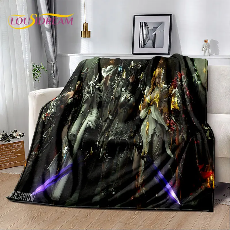 Lost ARK Game Gamer Cartoon Soft Plush Blanket,Flannel Blanket Throw Blanket for Living Room Bedroom Bed Sofa Picnic Cover Kids