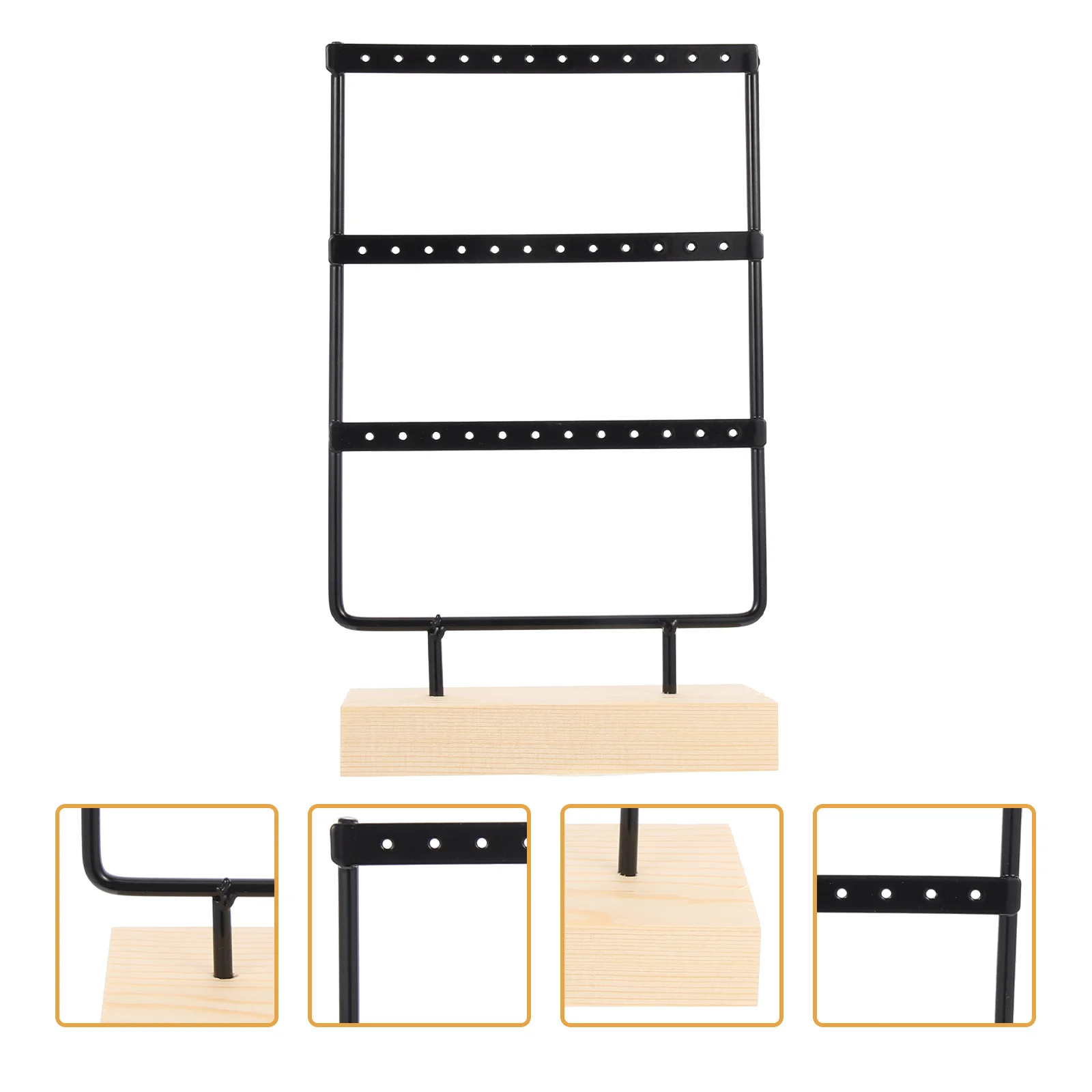 رف المجوهرات الأقراط الحساسة حامل عرض القرط حامل تخزين سطح المكتب المنظم رف مجوهرات المنظم أقراط الوقوف #1