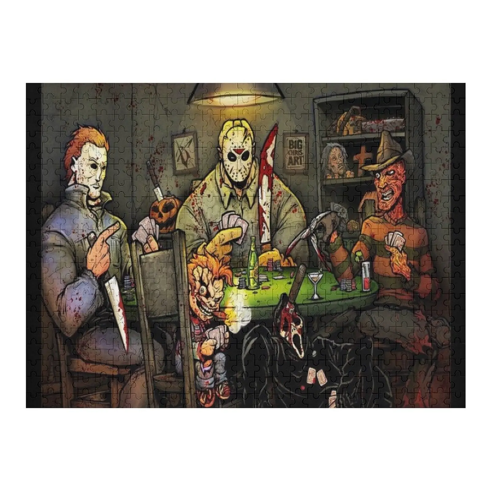 

horror movie Jigsaw Puzzle Animal For Children Wood Photo Personalized Puzzle