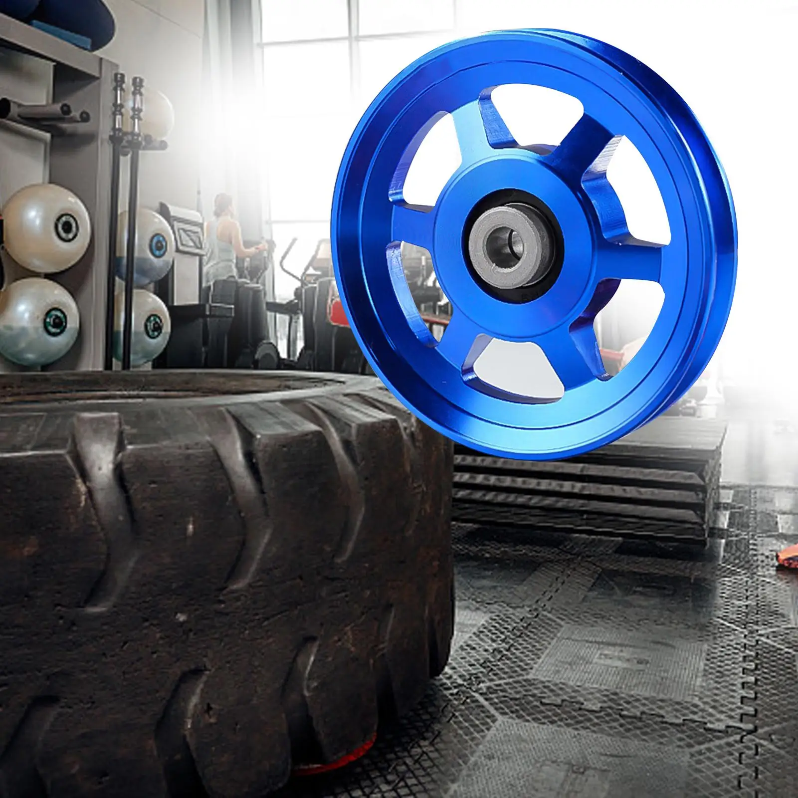 Polea Universal para Máquina de Gimnasio, Aleación de Aluminio, Kit de Poleas para Gimnasio en Casa, Accesorios para Entrenamiento Físico