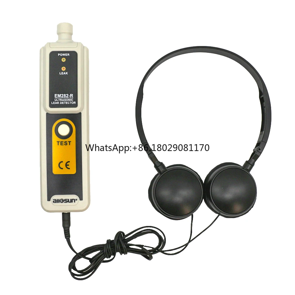 

EM282 Ultrasonic Gas Leak Detector 40KHz Gas Vacuum Pressure Air Water Dust Leak Detector Tool Pipe Leaks Detection