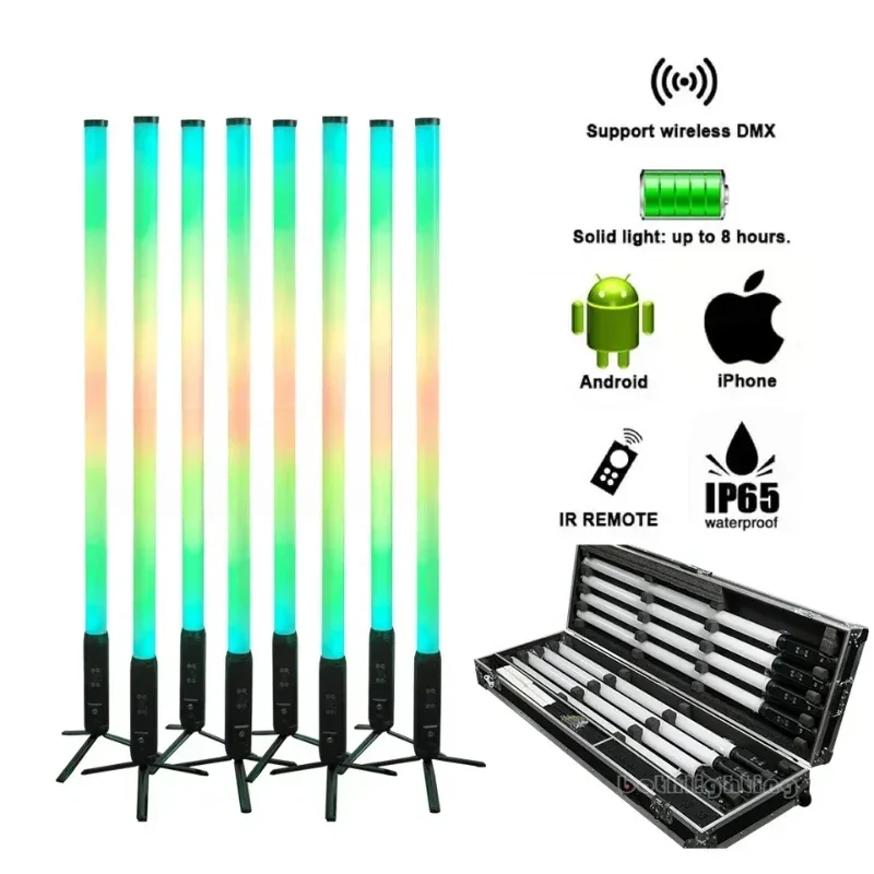 IP65 Wireless Battery Pixel led  Tube 360 tube Outdoor Dj Stage Lights Party Neon Tube