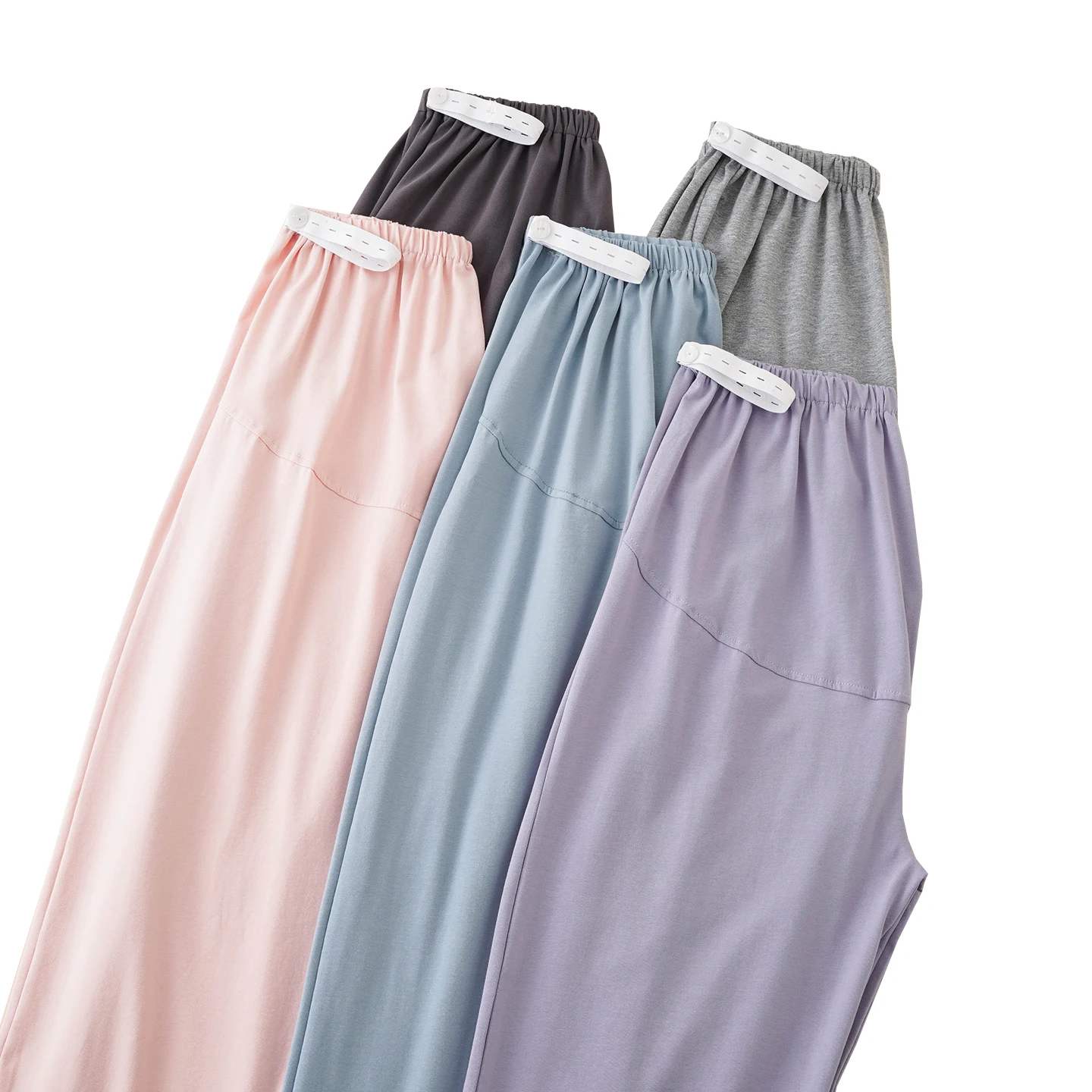 

Adjustable Elastic Waistband Home Pants Pregnant Women Cotton Long Home Trousers Sleep Bottoms Casual Solid Color Pyjamas L-3XL