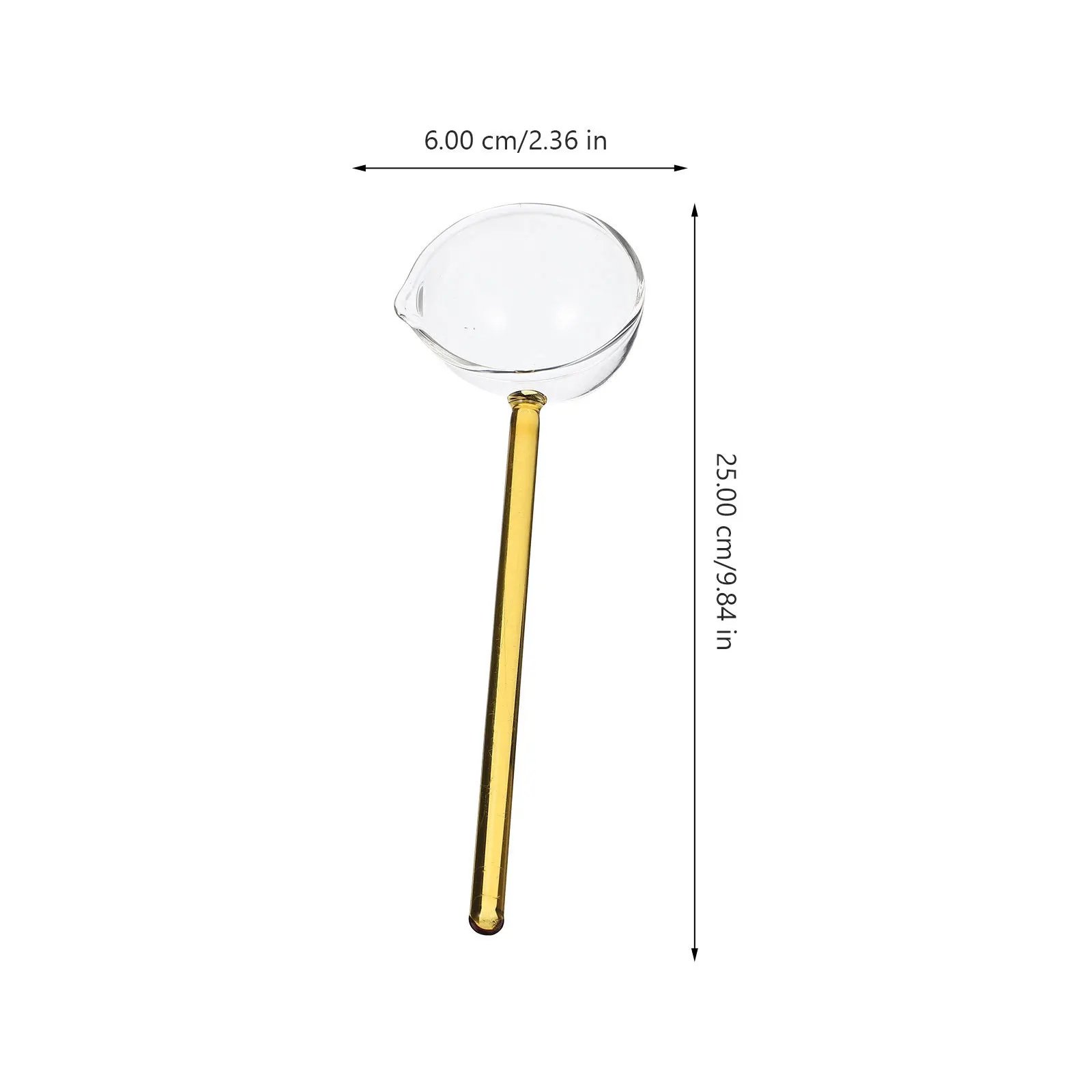 

Elegant Transparent Glass Spoon Creative Kitchen Scoop for Coffee Soup Dessert Restaurant Stirring Scoop Ice Cream Spoon