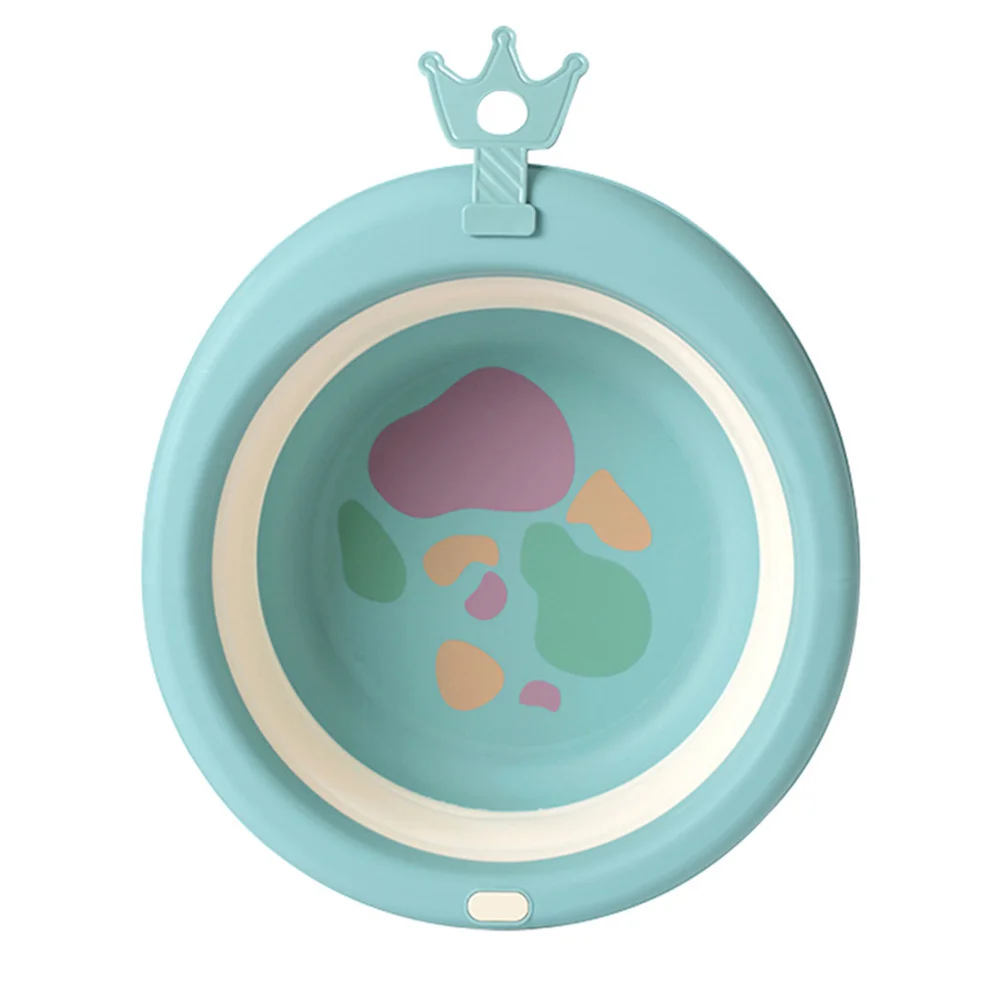 

Folding Baby Washing Basin Portable Silicone Infant Face Bathtub For Newborn Kids Foot Wash Outdoor Camping Hold Fruits