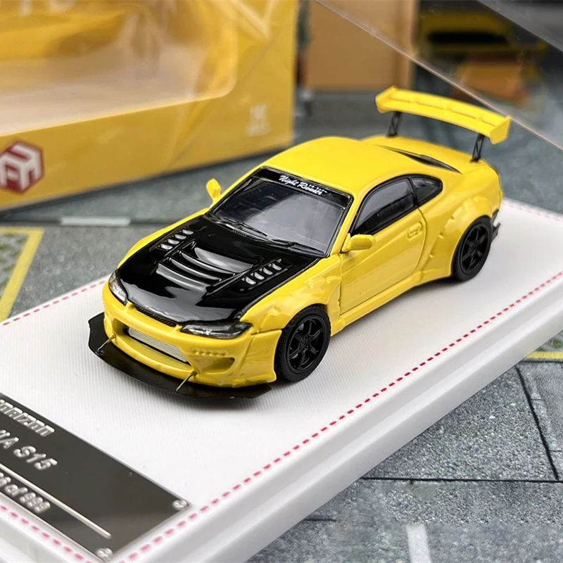 

Коллекционная модель автомобиля Nissan Silvia S15 Rocket Bunny Pandem от FH Diecast, масштаб 1:64, игрушечные машинки Nissan Play Vehicles, подарок для мальчиков