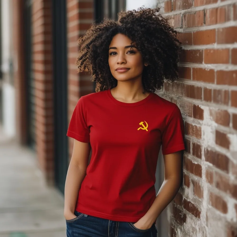 

Hammer and Sickle Shirt Cute Gift for Communist in Your Life Red Marxist Shirt Capitalism Is Not The Answer New Arrival