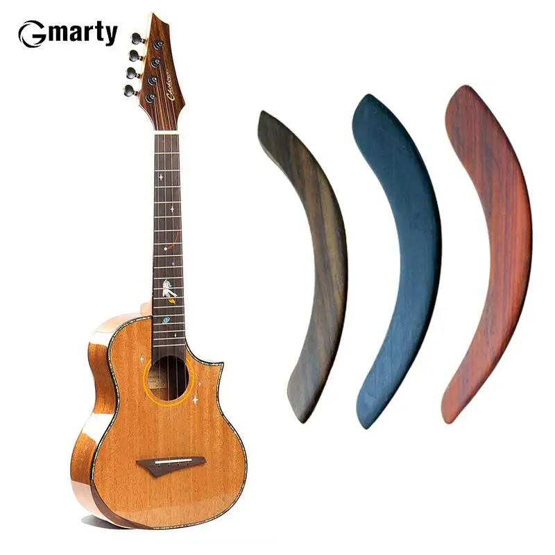 Redwood/Rosewood/Ebony Figured Solid Guitar Arm Rest Guitar Parts & Accessories Replacement For 39-41 Inch Acoustic Guitar