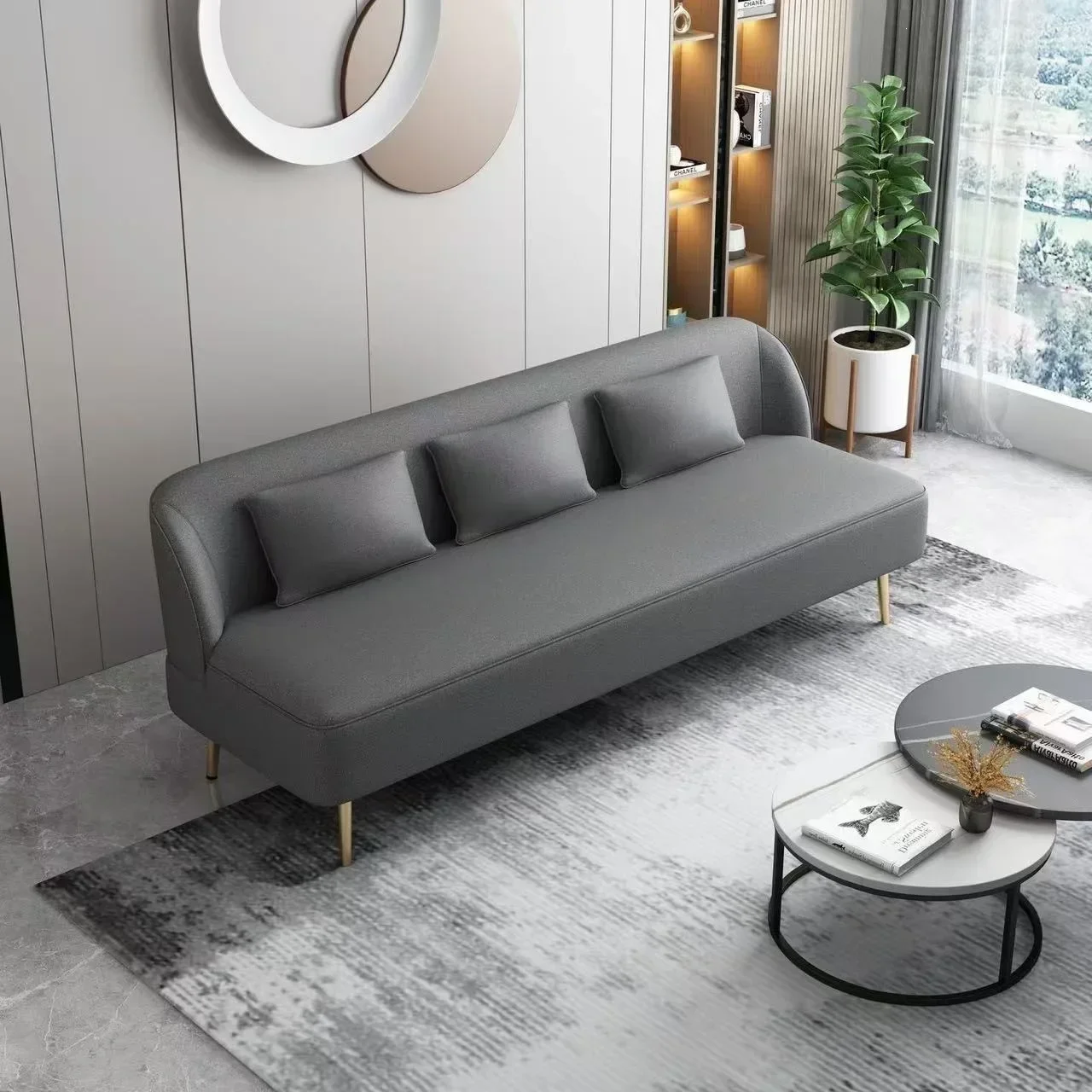DSA new small apartment sofa simple modern leather sofa super soft leather full leather comfortable negotiation sofa