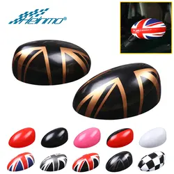 For Mini Cooper R50 R52 R53 Car Rear View Mirror Covers Hatchback Convertible Left and right driving decorative stickers