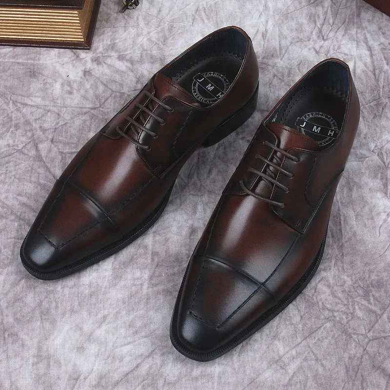 

Black Brown oxford Brogue Style Men Shoes Dress Formal Man Business Shoe Handmade Designer Best Men Genuine Leather Shoes