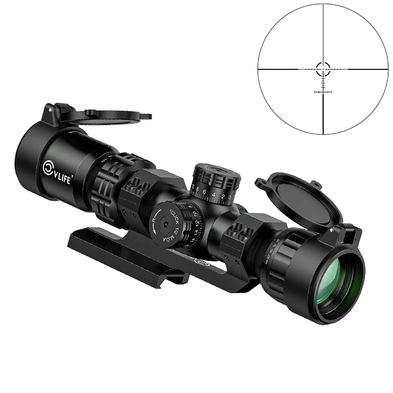 

CVLIFE 2-10x32 MPVO AO Rifle Scope Parallax Adjustment Second Focal Plane Optics Sight With 30mm Offset Mount Fo Picatinny Rail