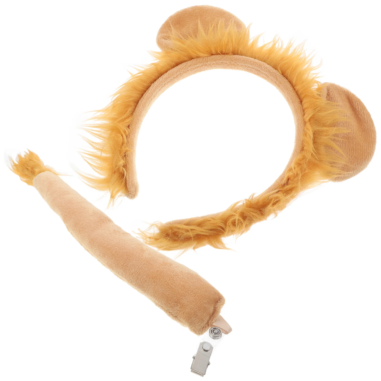 1 set Lion Costume Props Set Exquisite Animal Ornaments Decorative Hair Hoop Party Cosplay Accessories Lion Costume