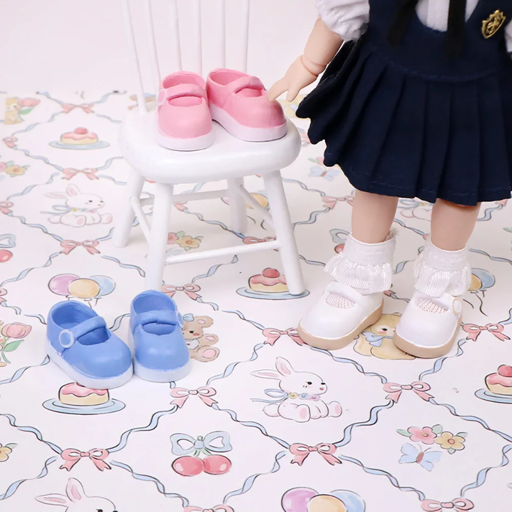 

Plastic OB11 Student Shoes Obitsu 11 Doll Shoes ob11 Doll Pointy Toe Shoes Diy Toys For dod Ddf Body9 1/12 Bjd Gsc Bjd Doll