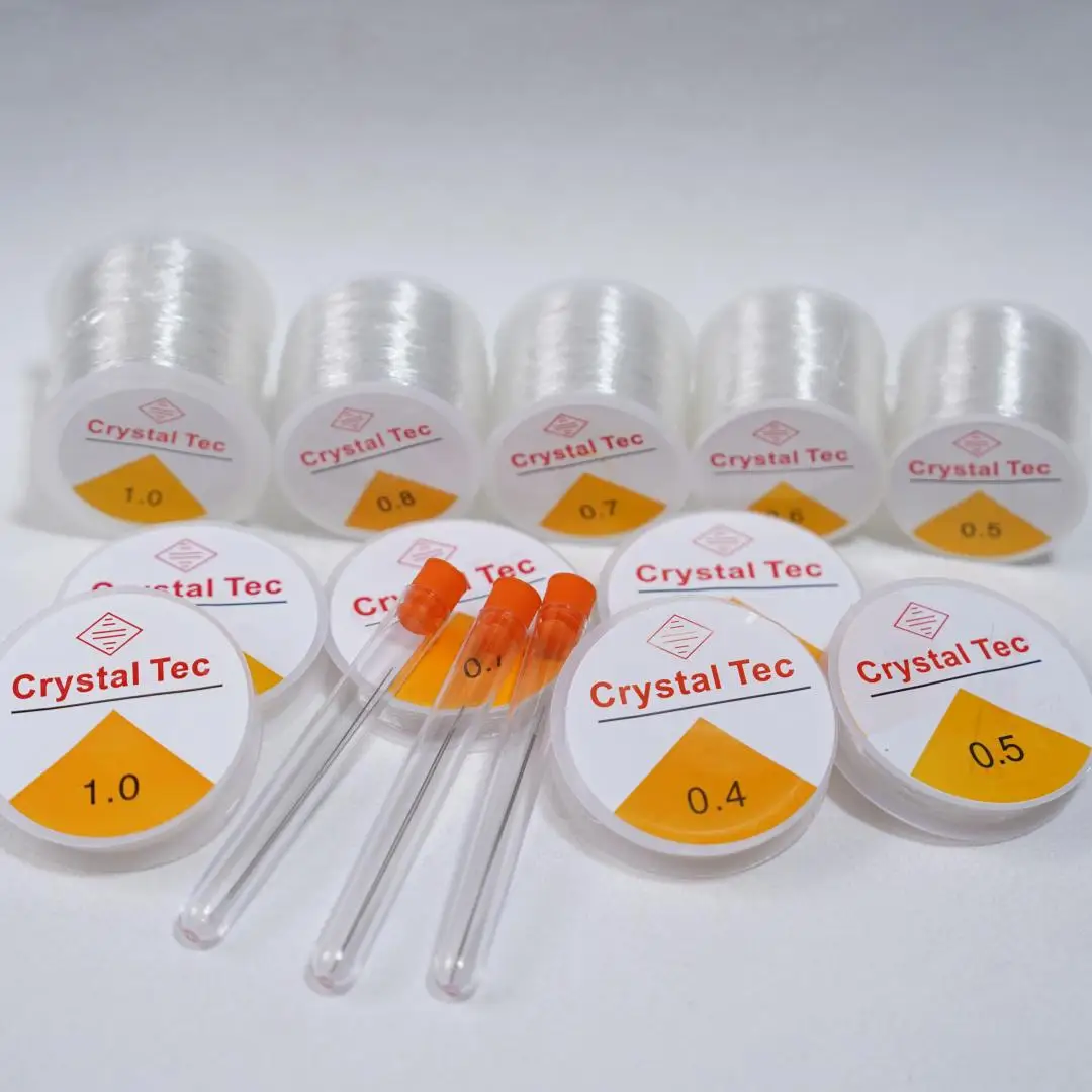 1Roll Strong Elastic String Crystal Cord With Beading Needles Thread Kit for DIY Jewelry Making Bracelet Beaded Tools Accessorie