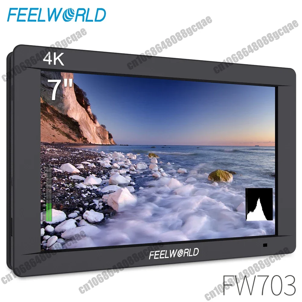 

FEELWORLD FW703 7 Inch IPS Full HD 3G SDI 4K HDMI On Camera DSLR Field Monitor 1920x1200 with Histogram for Stabilizer Gimbal