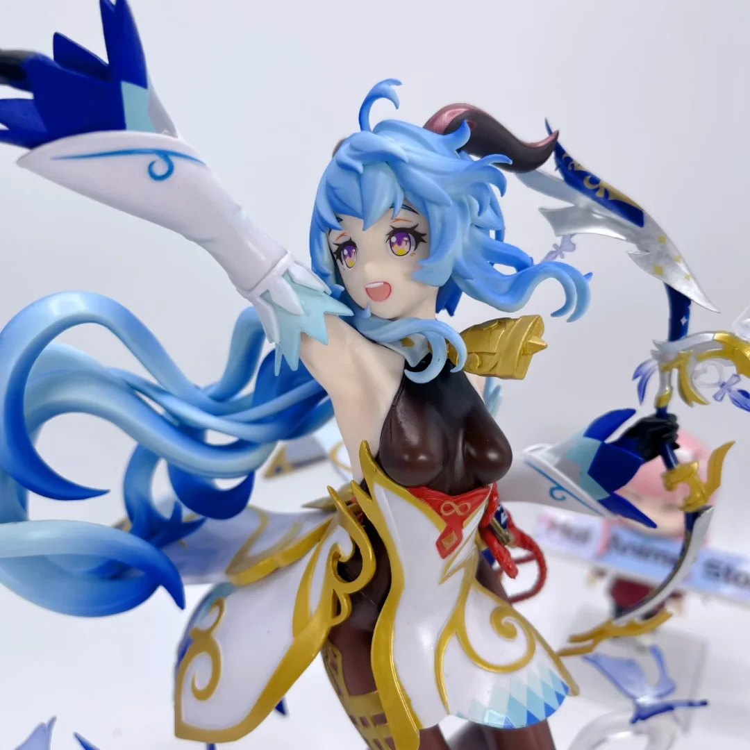 Genshin Ganyu Anime Figure Kawaii Girl Action Figure Genshin Impact Ganyu Figurine Desktop Decoration Collections Model Toy Gift