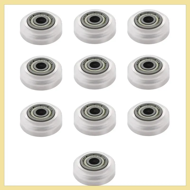 TTKK-20 Buah Roda Plastik Printer 3D POM Model Besar Roda Bulat Pasif Roda Gigi Katrol Pemalas untuk CNC Openbuilds V-slot