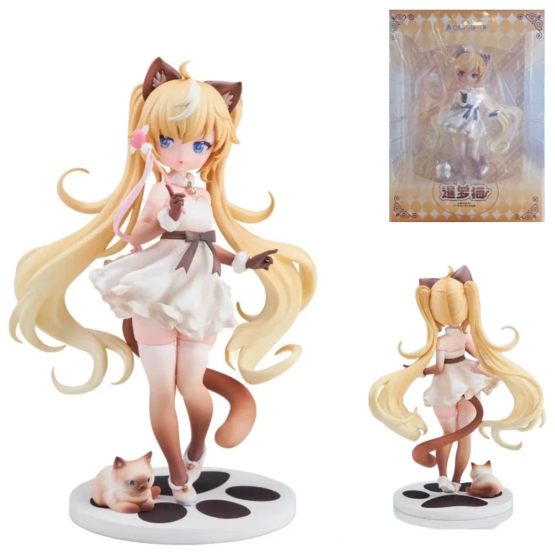 

В наличии оригинальный сиамский кот AOWOBOX 1/6 22 см красоты Коллекционная модель игрушки фигурка подарки на день рождения украшения стола
