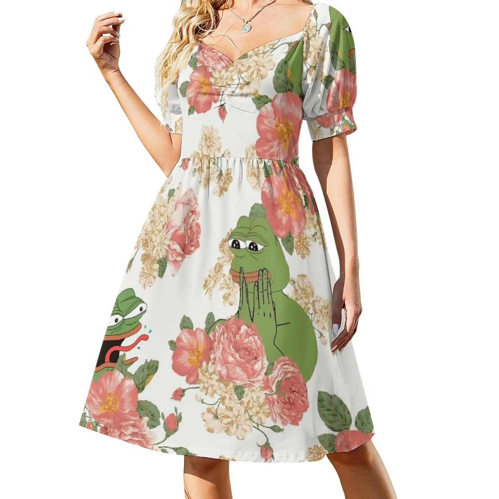 

Pepe Floral Wallpaper Dress chic and elegant woman dress beach dress