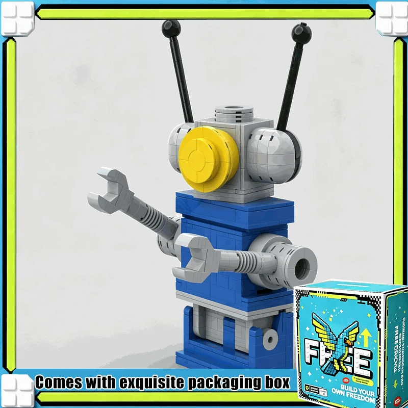 626PCS Upscaled Space Robot Figure MOC Building Blocks Creative Sci Fi Model Custom Puzzle DIY Assembly Toy Gift