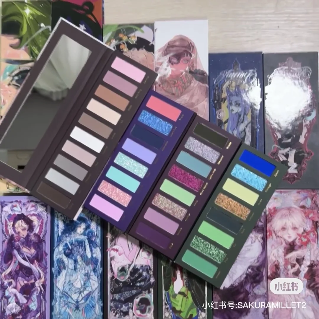 Narimi 10 Colors Eyeshadow Palette Matte Chameleon Shimmer Long Lasting Natural Eye Shadow Brightening Highlight Makeup