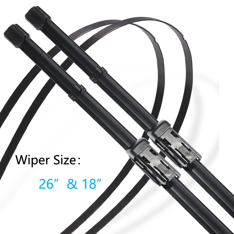 Car Front Windshield Window Wiper Blades for SEAT Arona KJ7 2017~2022 2018 2019 2020 Frameless Rubber Snow Scraping Accessories